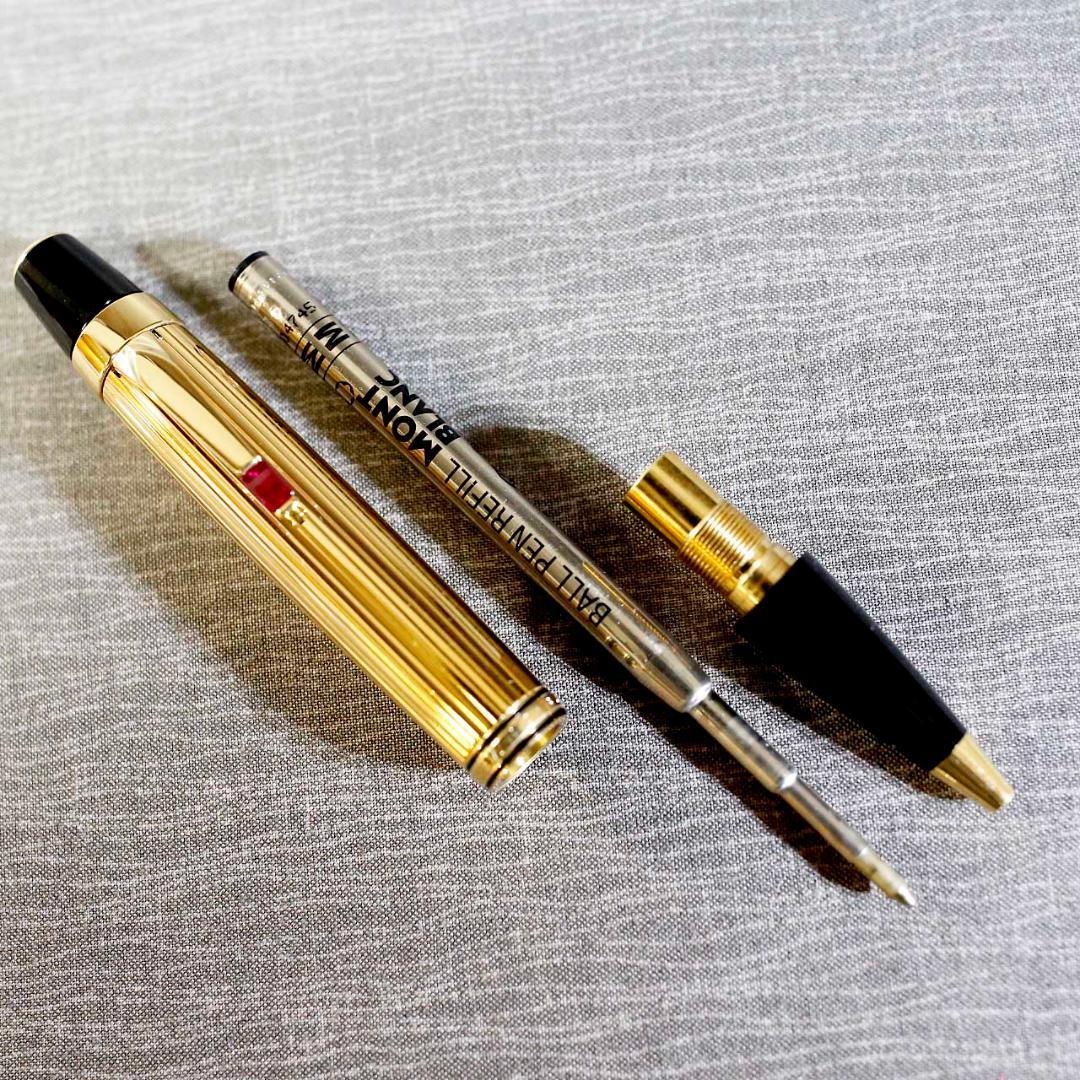 【レア美品 フランス製】モンブラン ボールペン ボエム ルージュ ゴールド
