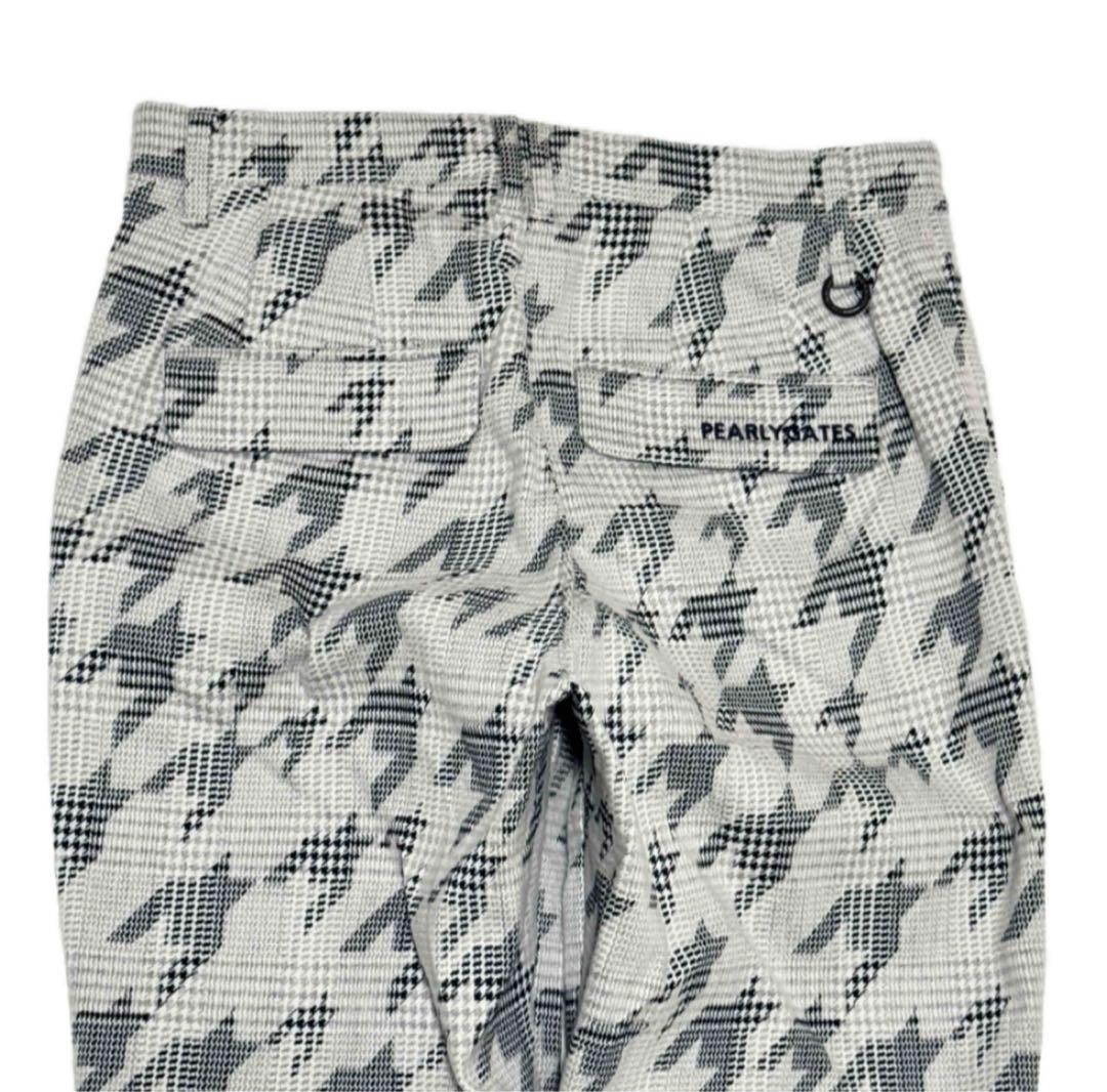 新品タグ付 パーリーゲイツ レディス 千鳥柄パンツ グレー