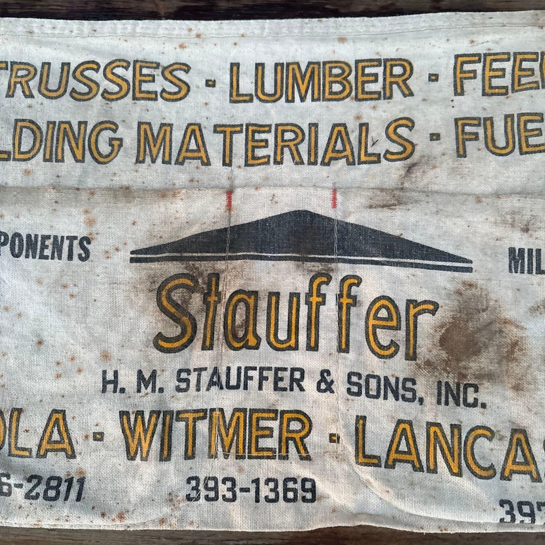アメリカ ヴィンテージ ワークエプロン Stauffer 当時物