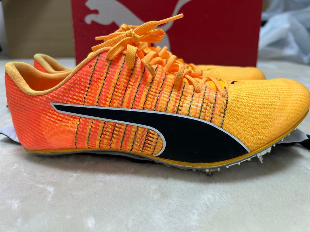 Puma 陸上競技用スパイクシューズ オレンジ/イエロー