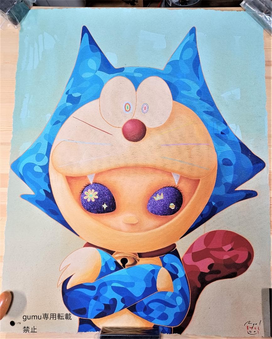 RYOL アートプリントDoraemon On Felix Silhouette