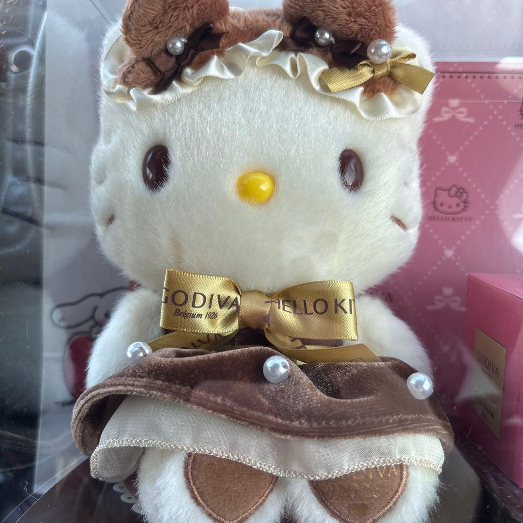 ハローキティゴディバ&ぬいぐるみ（ステッカー、ショッパー付き）