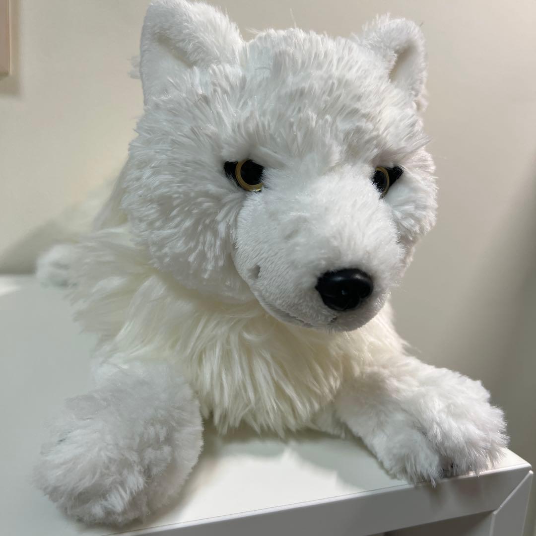 那須どうぶつ王国 ホッキョクオオカミ ひざおおかみ ぬいぐるみ