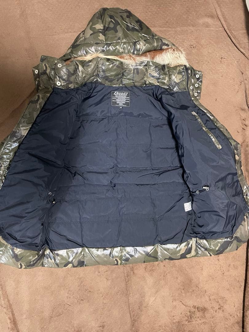 東レ　バウオ　 カモフラージュ ダウンジャケット M