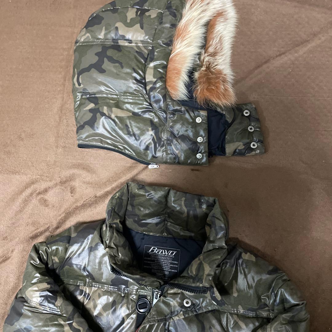 東レ　バウオ　 カモフラージュ ダウンジャケット M