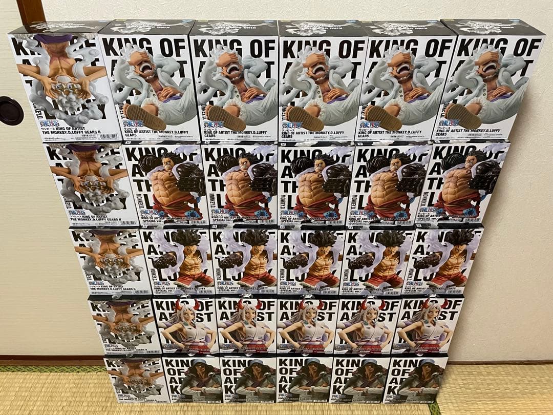 ワンピース フィギュア KING OF ARTIST ニカ ルフィ30個