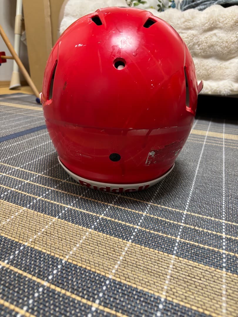 Riddell 赤 アメリカンフットボールヘルメット　サイズL