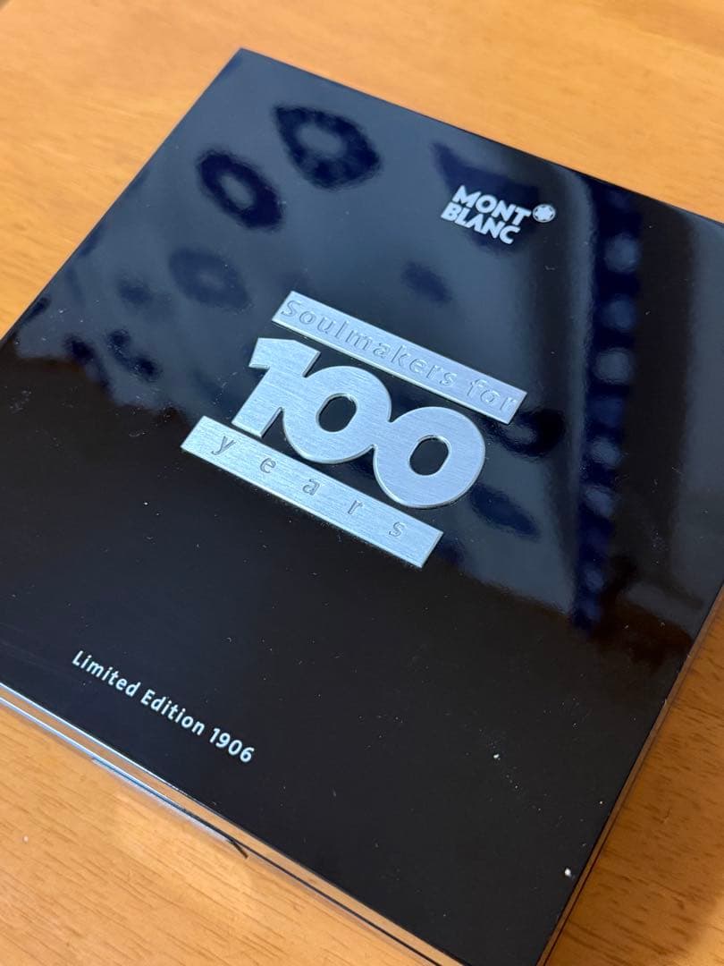 モンブラン 万年筆 100周年記念 マイスターシュテュック グラナイト中古品 F