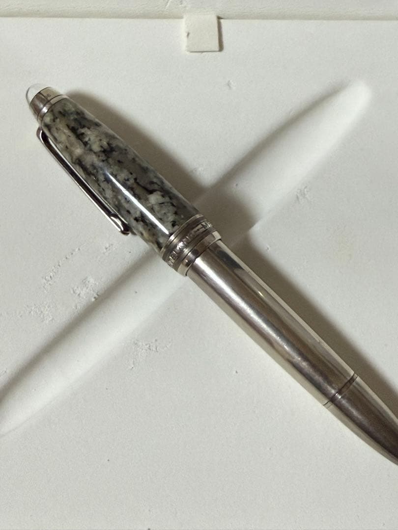 モンブラン 万年筆 100周年記念 マイスターシュテュック グラナイト中古品 F