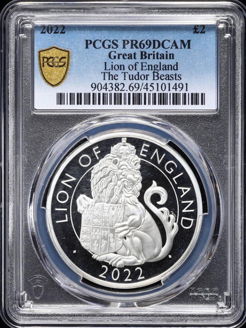 PCGS PR69 チューダービースト　イングランドのライオン　2022