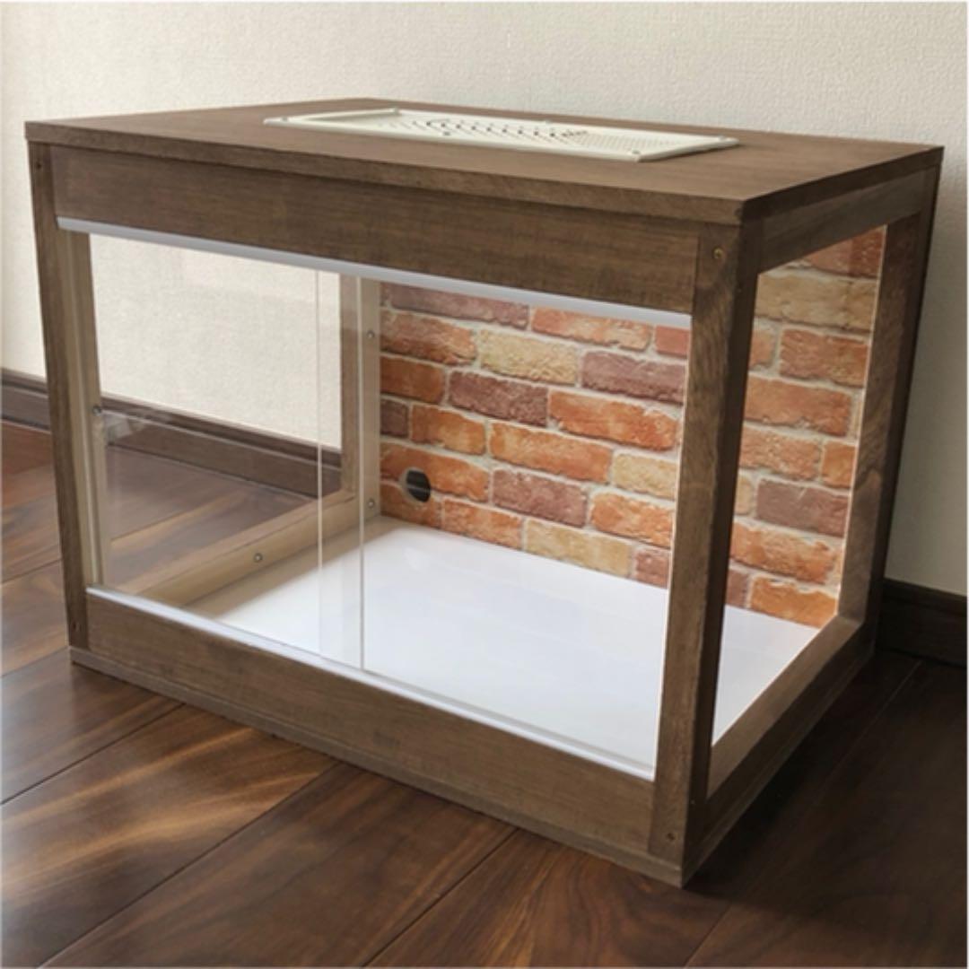 新品　木製ケージ　ハリネズミ　ハムスター　引出しタイプ　小動物　爬虫類　両生類