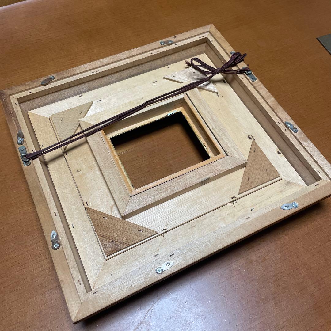 田中秀穎 作 油絵ミニサイズ 木製フレーム付き