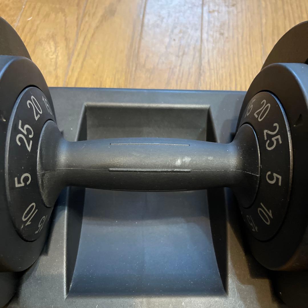 ①簡単切替の可変式ダンベル25kg １個(2つ出品してます)【RIORES】