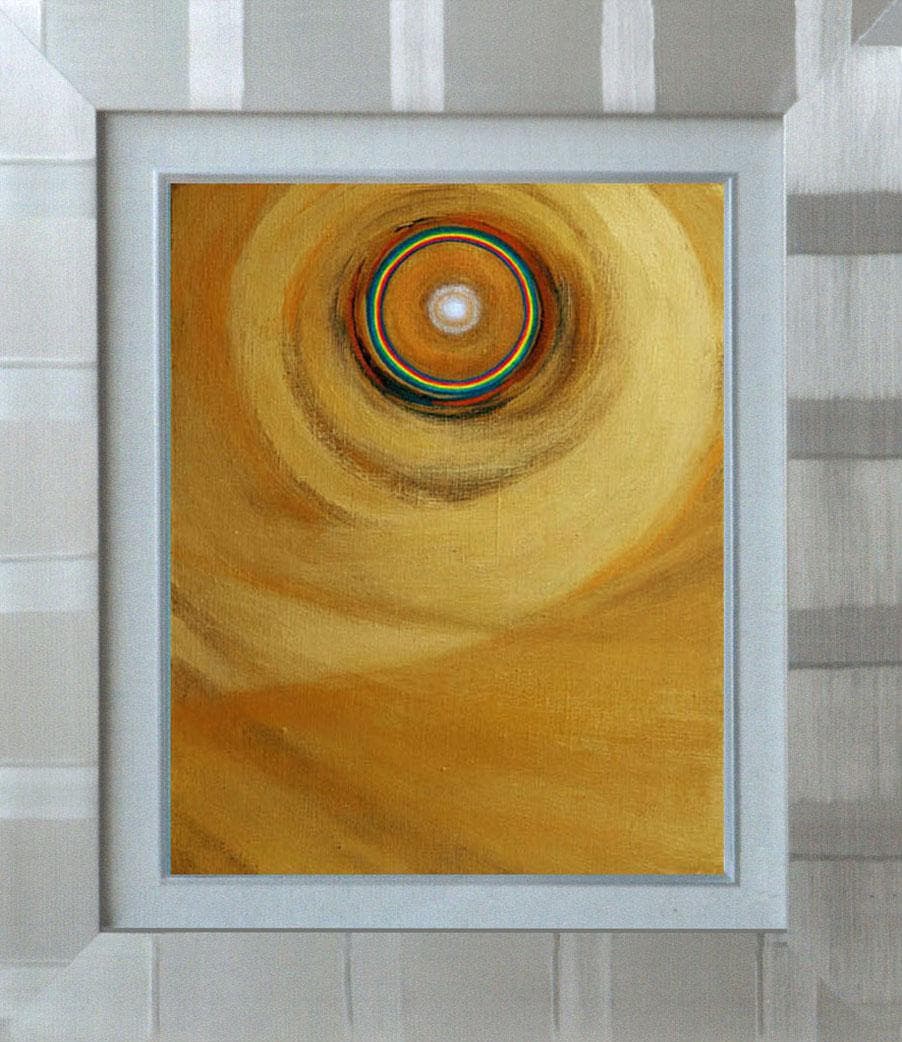 油絵 菅家令子 絵 絵画インテリア額付(黒) F6-G252023風景祈希望奇跡