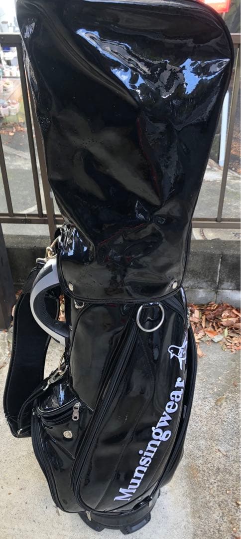 Munsingwear 黒 キャディバッグ