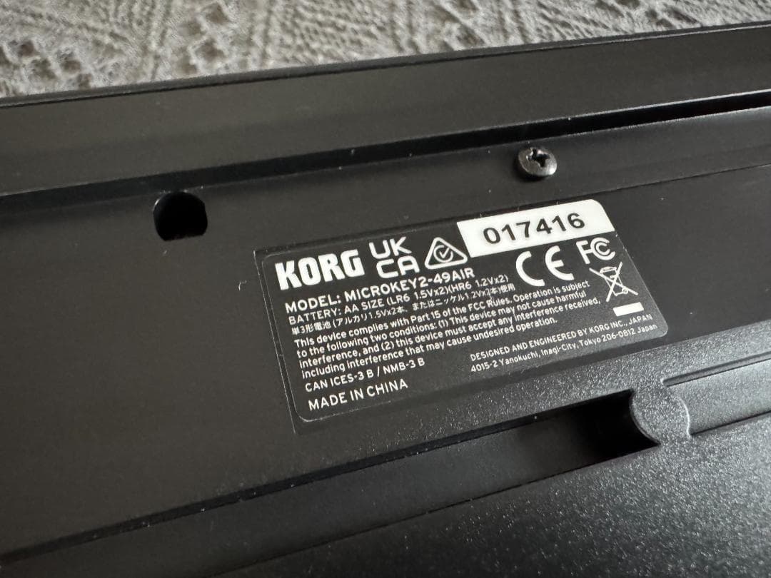 MIDIキーボード KORG MICROKEY2-49AIR