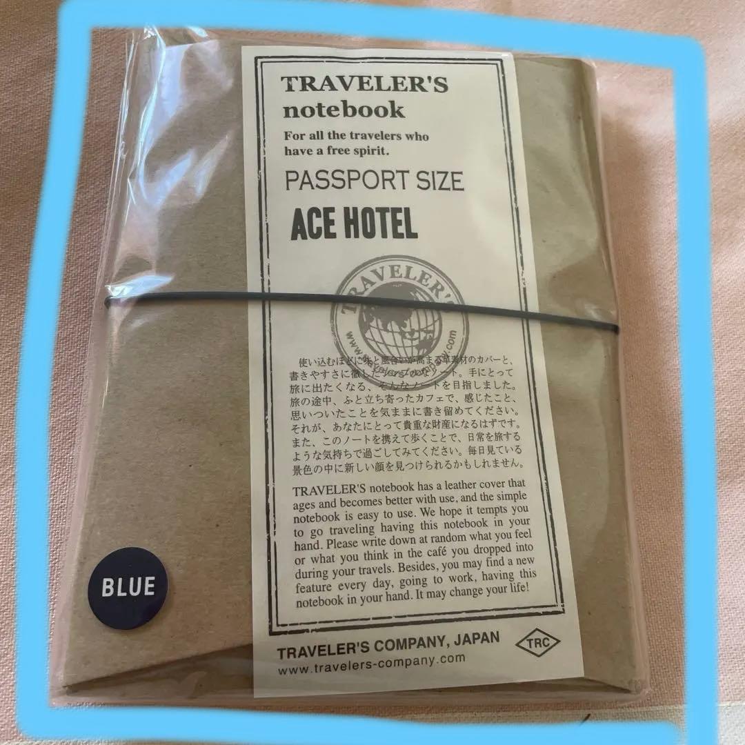 ACE HOTEL パスポートサイズ トラベラーズノート ブルー