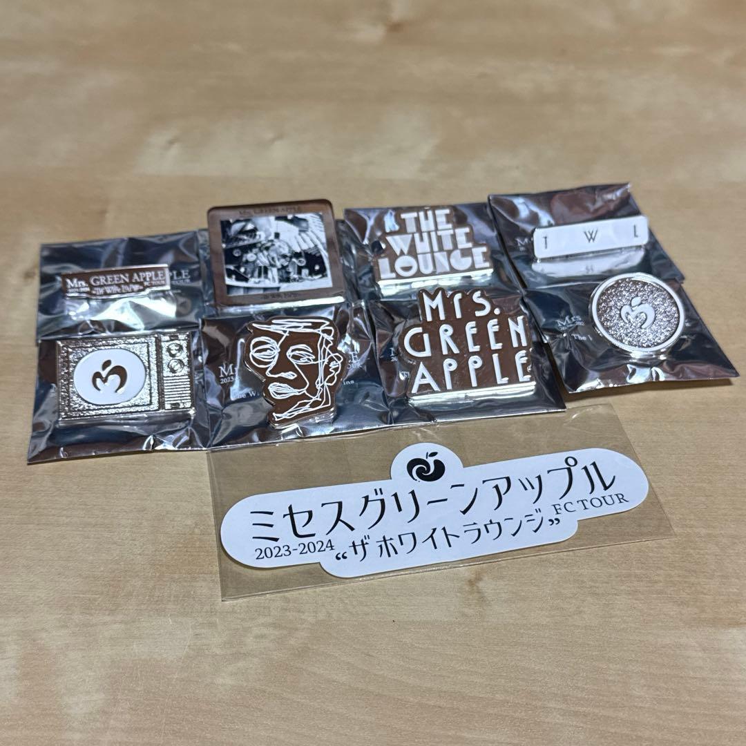 ミセス ホワイトラウンジ ガチャ ランダムピンズ コンプ ステッカー 未使用