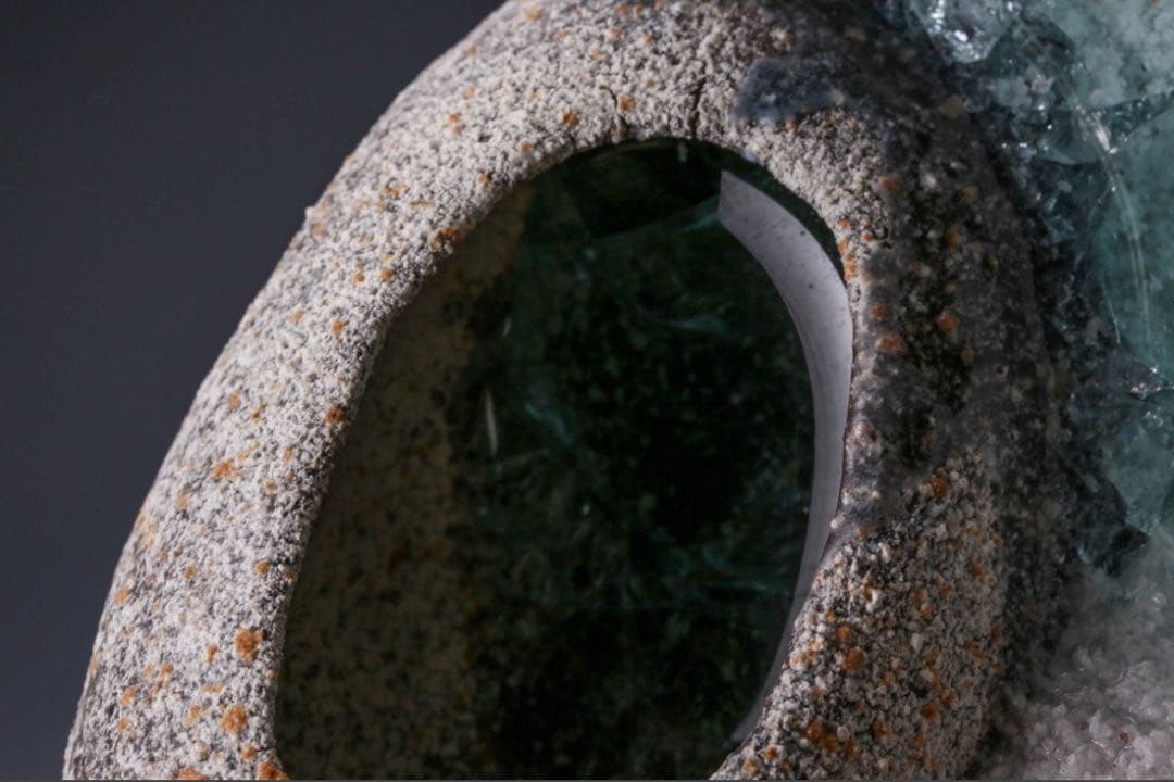 小川待子作　釉薬と陶器　オブジェ　現代アート