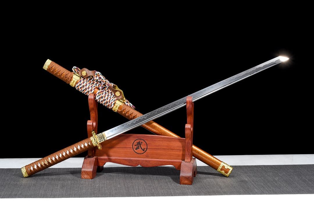 武具　刀装具　日本刀　模造刀 居合刀 【金蛇唐横刀】 直刀