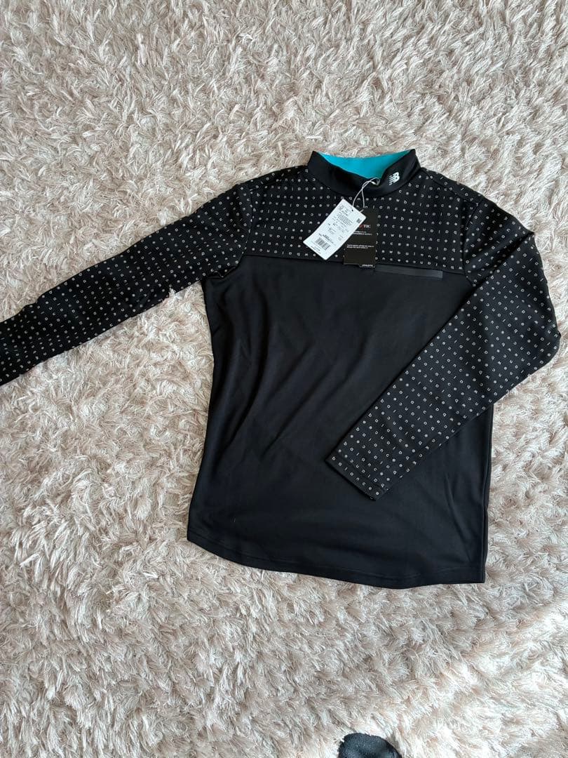 New Balance ゴルフ　ソリッド×ドットロゴ　モックネック直営店限定L