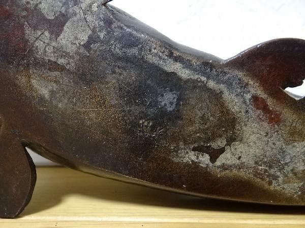 希少 アンティーク 杜六 ナマズ ブロンズ オブジェ 料亭 お店 縁起物 金運