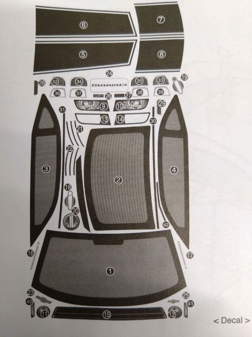 Killerbody 48023 カマロ ボディの2点セット