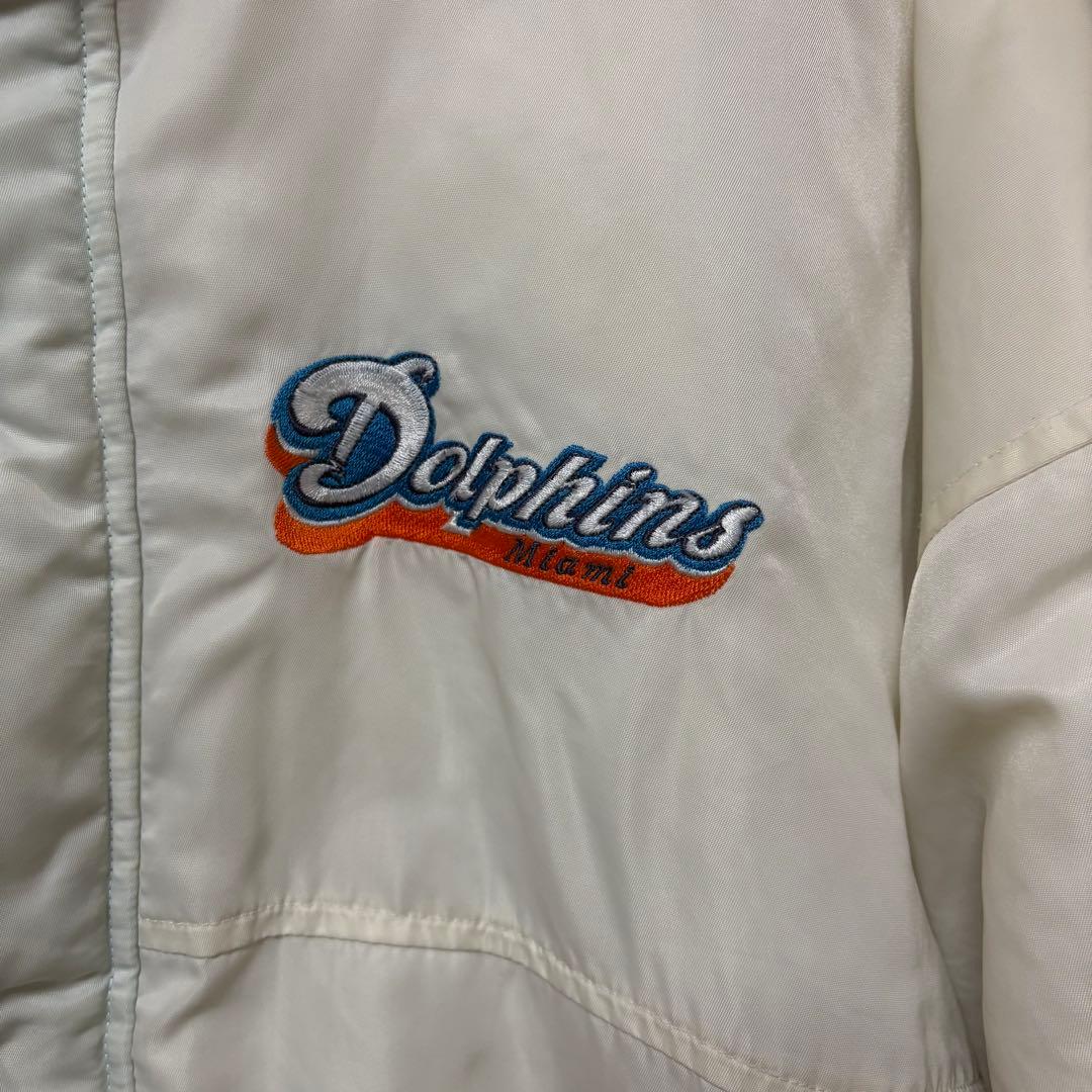 古着Miami Dolphins Starter 中綿ジャケット ホワイト