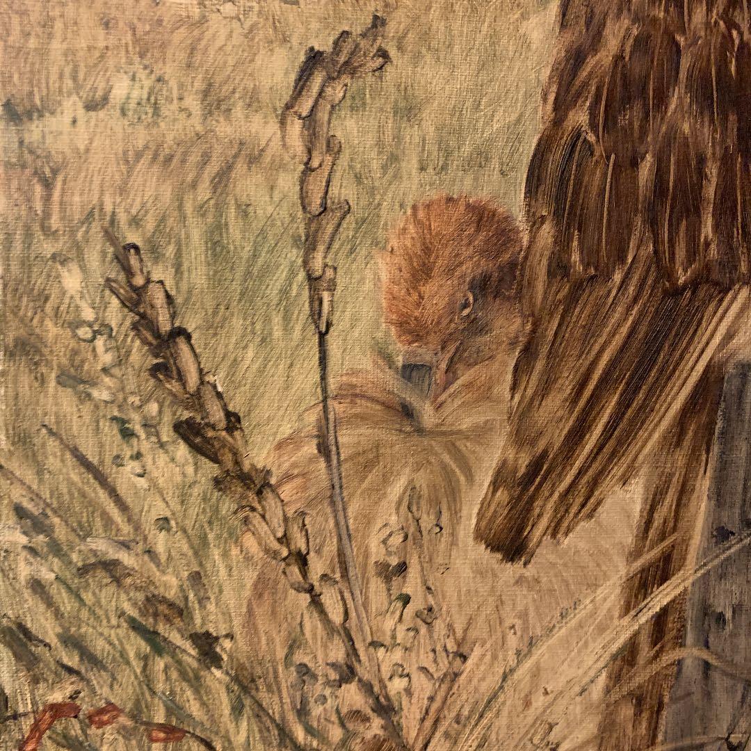 井上覚造 「湖畔」油彩画　10号