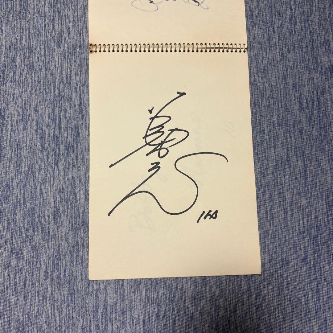 1975年　阪急ブレーブス　選手　直筆サイン　色紙