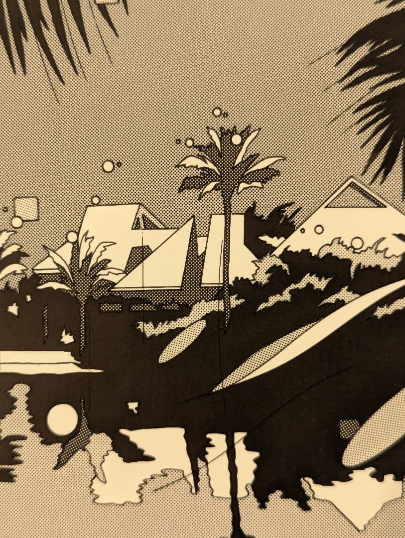 鈴木英人　原画　パントン原画　2枚