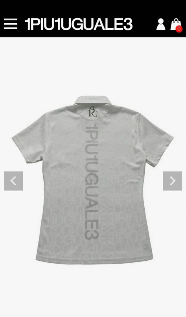 1PIU1UGUALE3 GOLF レディース ポロ新品未使用 S 1 白 半袖