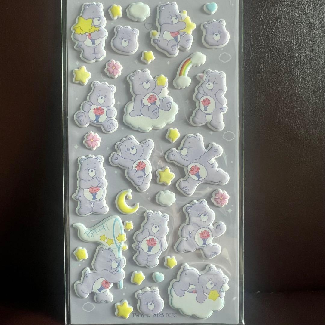 【国内未発売・海外正規】ケアベア　グランピーベア　シェアベア　シール　3枚セット