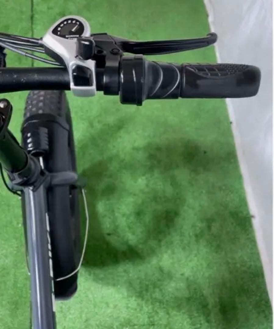 電動アシスト自転車 ブラック 太タイヤ