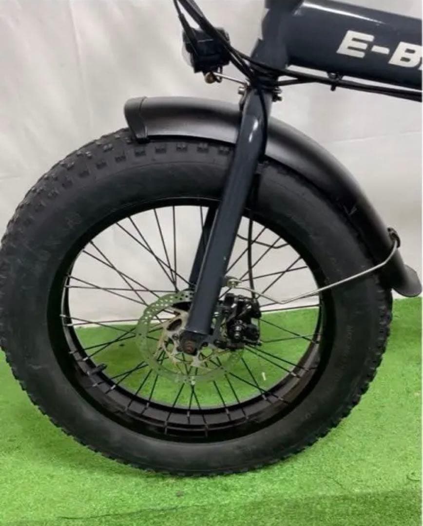 電動アシスト自転車 ブラック 太タイヤ