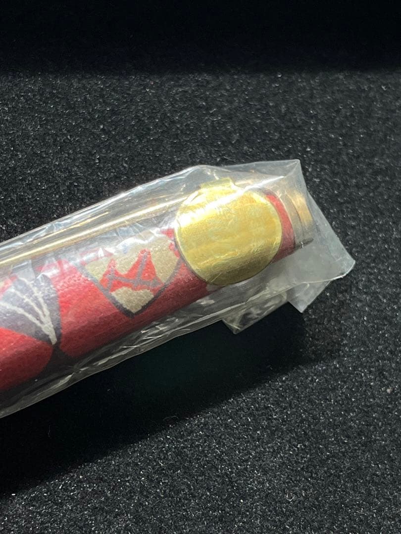 拓*海様 PLATINUM 万年筆 本革製 赤　和柄　ヴィンテージ