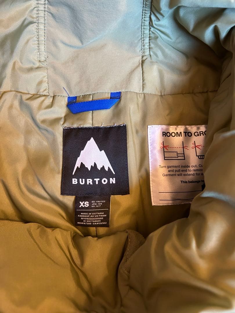 バートン　Burton　キッズ　スノーボードウェア　スノーウェア　XSサイズ