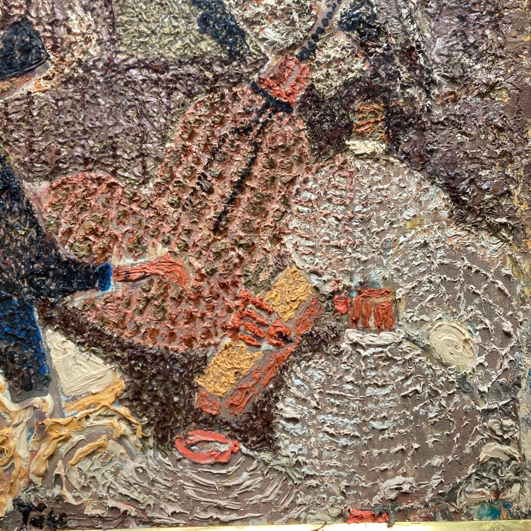 伊藤継郎 『岐阜提灯作業場』新制作会員　額縁約73×66￼絵画53×45.5cm