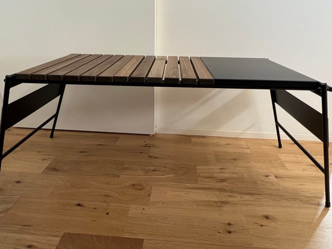 アイアン工房　アイアンテーブル+ブラックマルチプレート　　収納バッグ付き