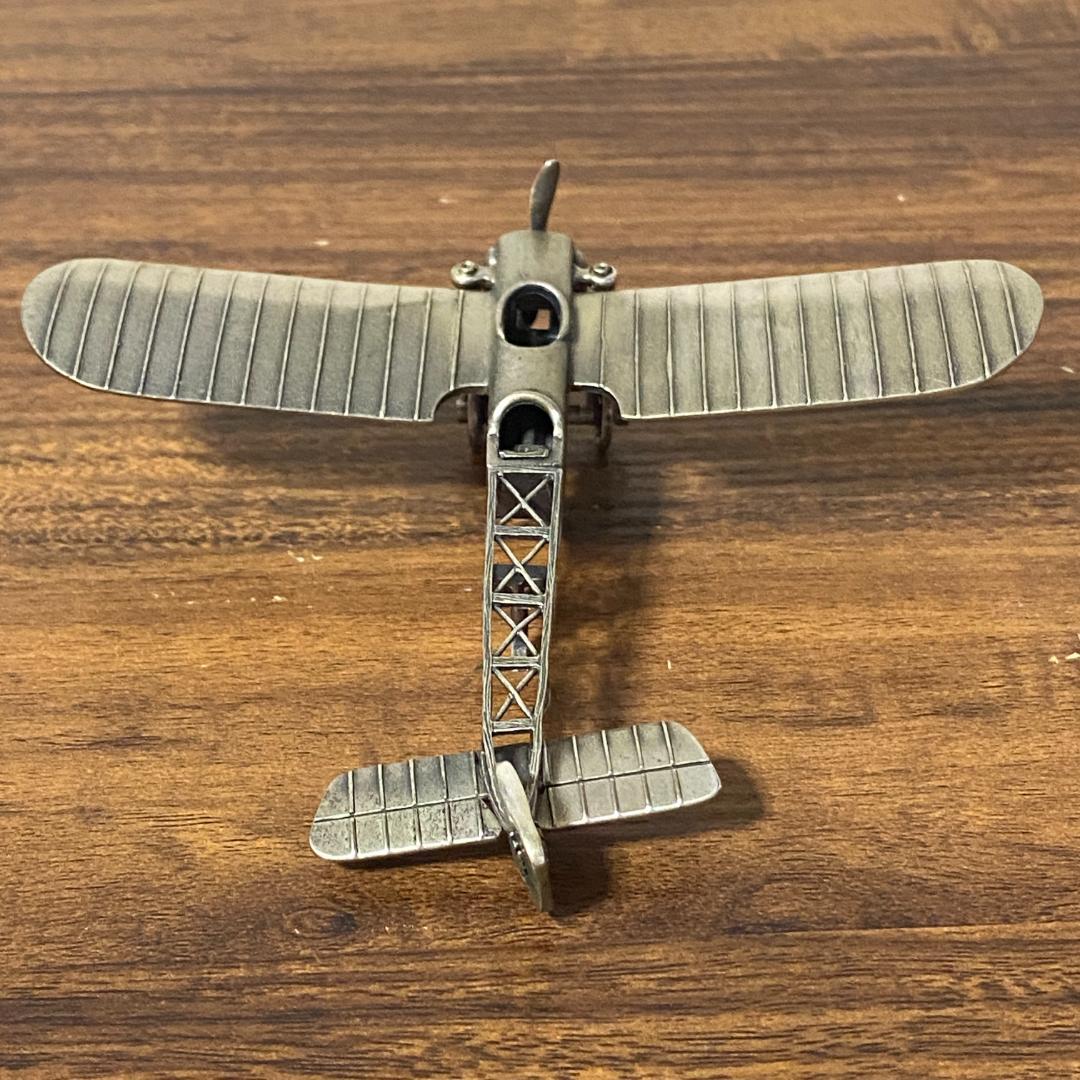 UNOAERRE シルバー800 飛行機 置物 72.8g