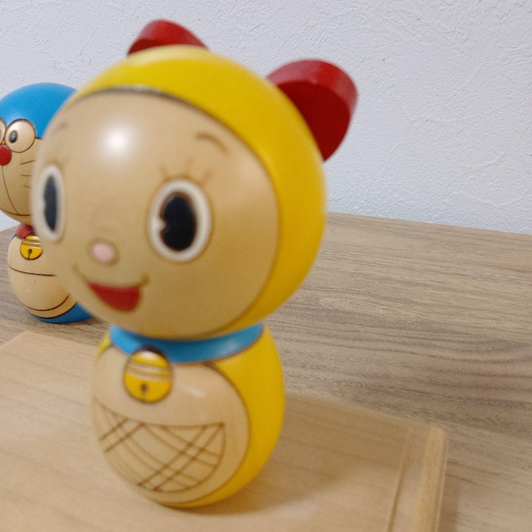 ドラえもん　ドラミちゃん　卯三郎こけし　2点台座セット 　藤子・F・不二雄