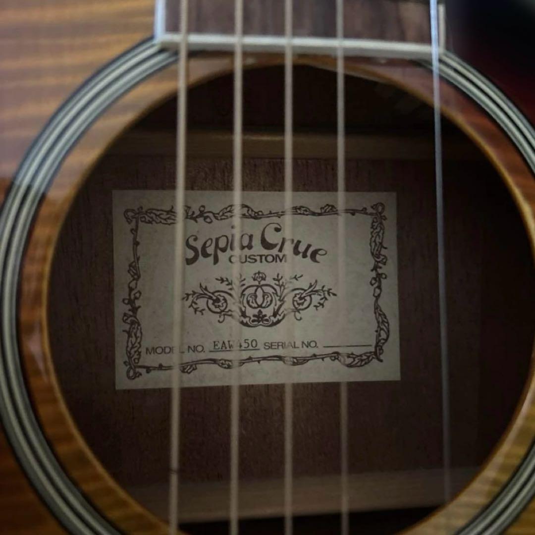 Sepia Crue EAW450エレアコ アコースティックギタープリアンプ稼働