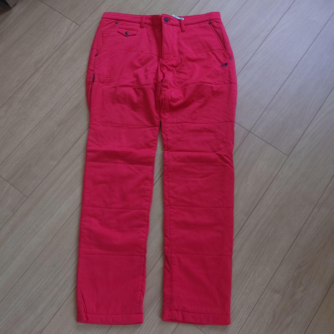 MASTER BUNNY 赤色 ストレートパンツ ポケット付き