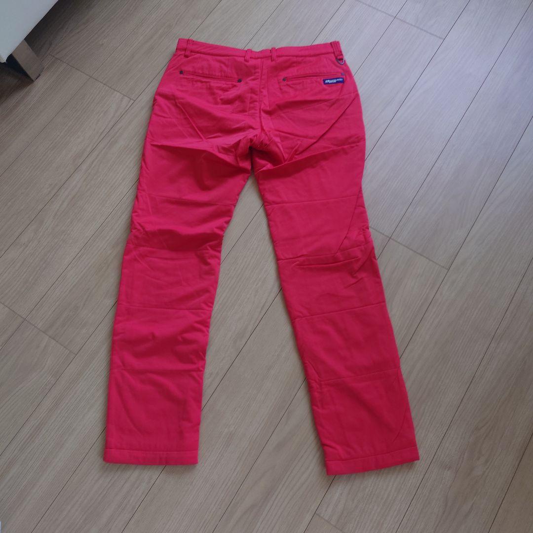 MASTER BUNNY 赤色 ストレートパンツ ポケット付き