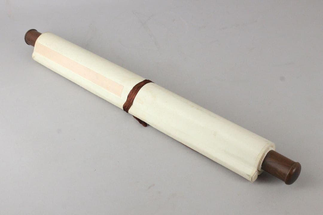 No5570掛軸　無落款　山水図　紙本着色　唐画　中国画　古画　古美術　送料無料