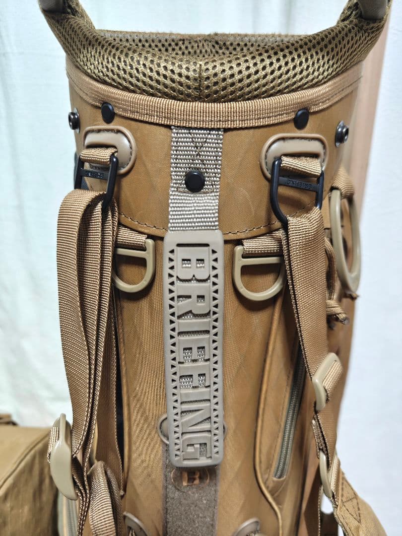 アイアンカバー付 BRIEFING CR4キャディバッグ 限定X-PACコヨーテ