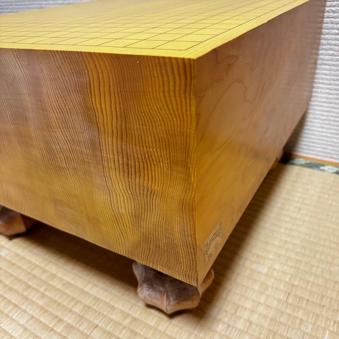 高級　本格派　囲碁盤　碁笥　碁石　脚付き　ヘソ有　新榧　柾目　蛤碁石　那智黒石