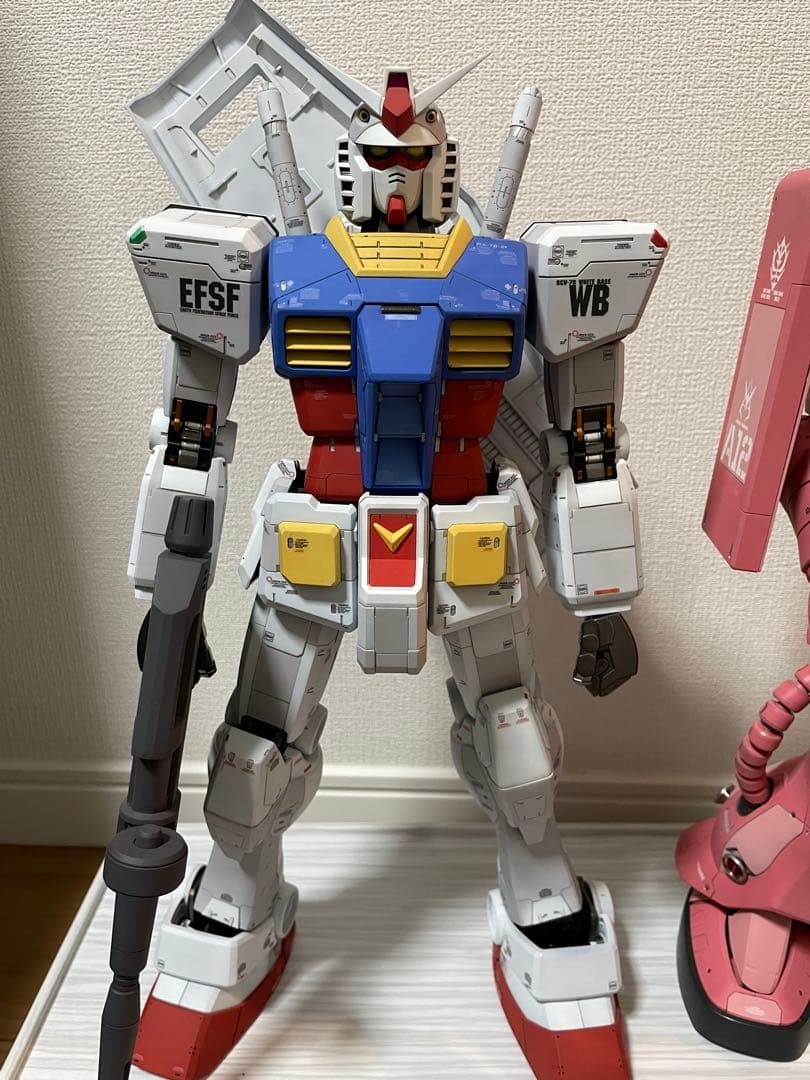 1/48 メガサイズ　ガンダム　ザク　2体セット完成品