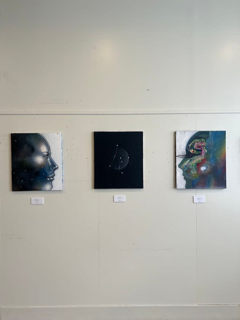 <絵画> 横顔×宇宙