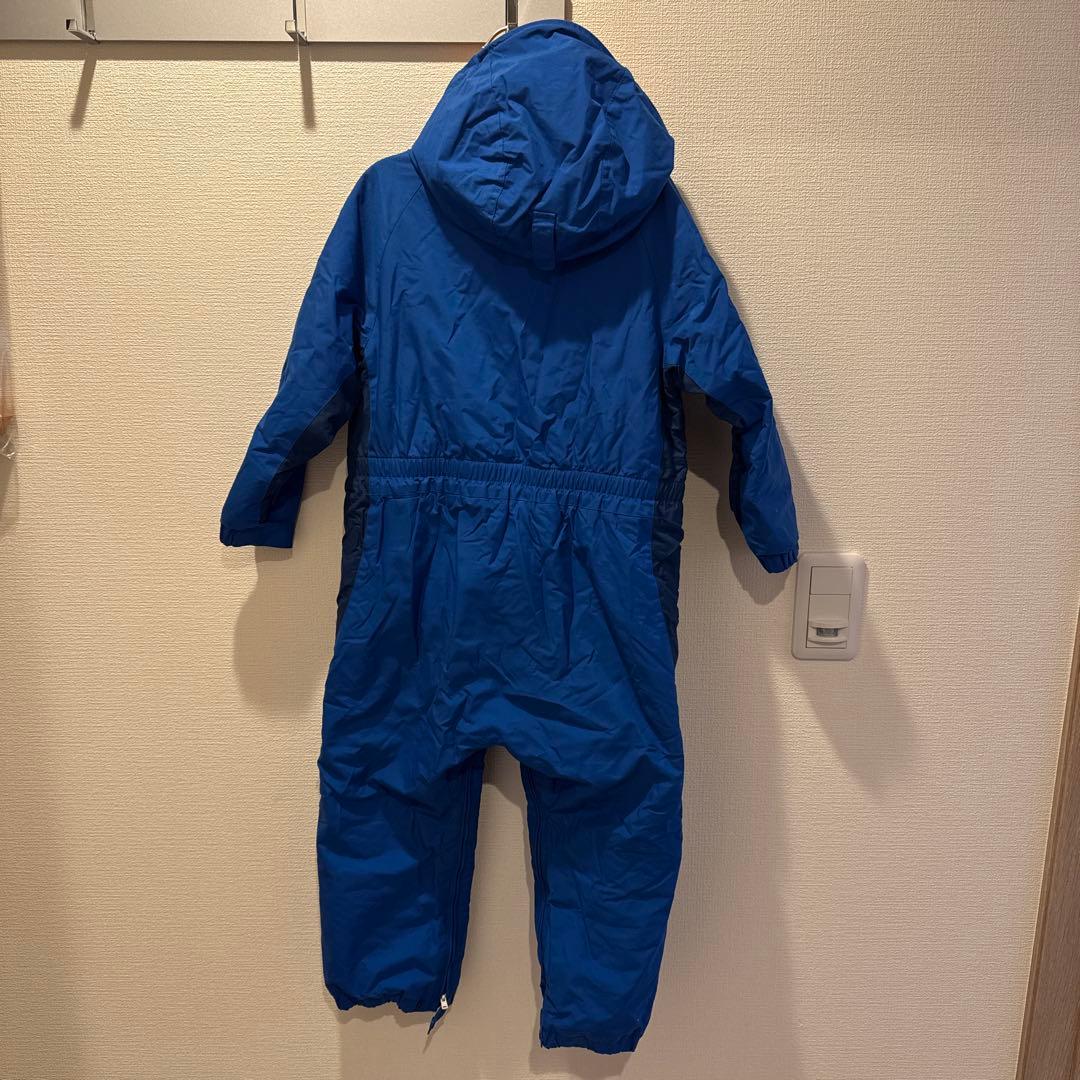 mont-bell 子供用 フード付きジャンプスーツ 青　110